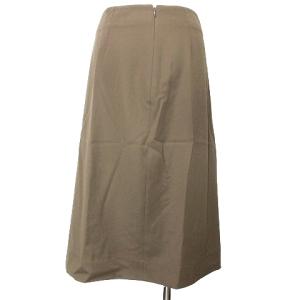 AGNONA 美品 ひざ丈 スカート フレア 38 S相当 茶 ブラウン IBO53 X