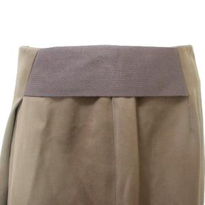 AGNONA 美品 ひざ丈 スカート フレア 38 S相当 茶 ブラウン IBO53 X