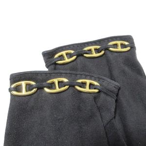 HERMES シェーヌダンクル 手袋 グローブ スエード 7 1