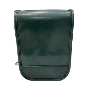 HERGOPOCH ショルダーバッグ ボディバッグ ワンショルダー 編み込みレザー 緑 グリーン