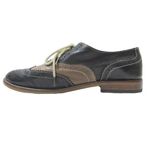 REGAL ウィングチップ シューズ 革靴 レザー バイカラー 黒 茶 24cm X