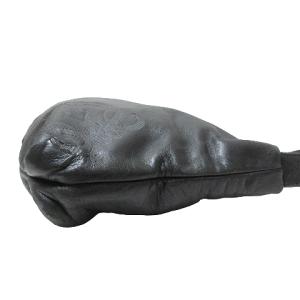 LOEWE アナグラム ショルダーバッグ 斜め掛け 鞄 レザー ジャンク品 黒 ブラック X