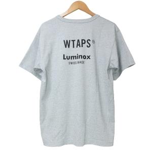 WTAPS 17年 LUMINOX Tシャツ 半袖 172ATLND-CSM01S カットソー プリント クルーネック S グレー X