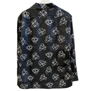 Mountain Research 美品 L/Sオープンカラー シャツ 長袖 日本製 MTR-2692 ネイビー