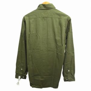 Mountain Research タグ付き シャツ L/Sハンティング カジュアル 長袖 L カーキ 緑