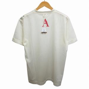 Mountain Research タグ付き Tシャツ カットソー メッシュ プリント 半袖 L 白 ホワイト