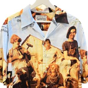 WACKO MARIA 22SS THE TEXAS CHAINSAW MASSACRE アロハシャツ M 水色