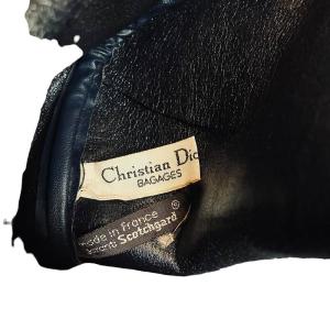 Christian Dior トロッター柄 ボストンバッグ ネイビー