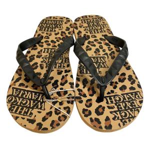 WACKO MARIA xブラックアイパッチ タグ付き BEACH SANDALS ビーチ サンダル レオパード 豹柄 9-27cm 茶 ブラウン