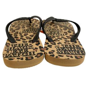 WACKO MARIA xブラックアイパッチ タグ付き BEACH SANDALS ビーチ サンダル レオパード 豹柄 9-27cm 茶 ブラウン