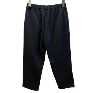 COMME des GARCONS 美品 22SS イージーパンツ ウエストゴム 裾ファスナー ストレッチ 無地 OX-T022 薄手 Sサイズ 黒 ブラック