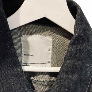 LAD MUSICIAN アーカイブ 切替デニム ブルゾン 2106-357 ジャケット 44 L 黒 ブラック GY09