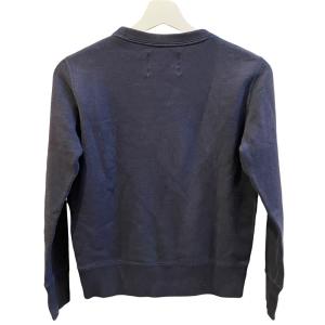 MHL. ｘループウィラー トレーナー スウェット 長袖 無地 厚手 2 Mサイズ 紺 ネイビー