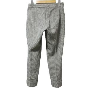 ARTS&SCIENCE 美品 ウール テーパード パンツ スラックス アンクル シルク混 千鳥格子 0 S相当 ベージュ系 X
