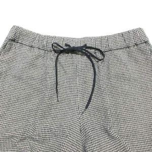 ARTS&SCIENCE 美品 ウール テーパード パンツ スラックス アンクル シルク混 千鳥格子 0 S相当 ベージュ系 X