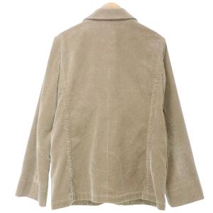 MARGARET HOWELL コーデュロイ セットアップ テーラードジャケット シングル 2B 背抜き ワイドパンツ 無地 2 M相当 ベージュ X