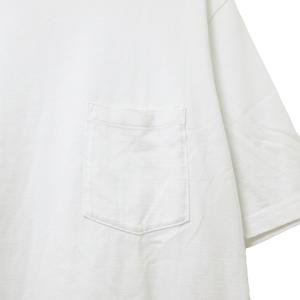 Graphpaper ポケット Tシャツ 半袖 カットソー クルーネック 無地 丸胴 3 L相当 白 ホワイト X