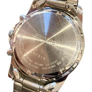 SEIKO 7192-0Dw0 クロノグラフ 腕時計 アナログ クォーツ ブラック文字盤 シルバーカラー