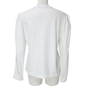 M'S GRACY 23AW 香水瓶モチーフカットソー Ｔシャツ 長袖 パフスリーブ ビジュー スパンコール 刺? 40 L相当 白 ホワイト