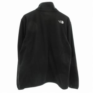 THE NORTH FACE フリースジャケット ジップアップ ロゴ刺繍 ジップポケット L 黒 ブラック