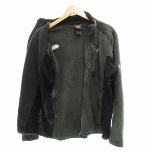 THE NORTH FACE フリース0ジャケット サミットシリーズ ロゴ刺繍 M グレー