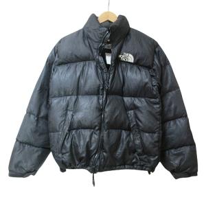 ダウンジャケット 700フィル アウトドアウェア ジャンク品 STOW POCKET ナイロン ジップアップ インフード スタンドカラー