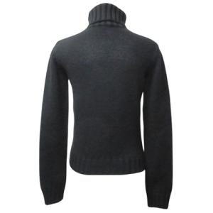 DOLCE&GABBANA 長袖 ニット セーター タートルネック 厚手 ヴァージンウール 38 日本サイズS相当 黒 ブラック GY09 X