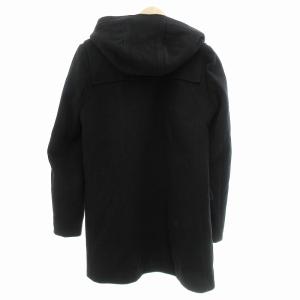 A.P.C. コート ジャケット 無地 フード パッチポケット XS 黒 ブラック