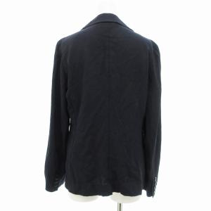 Max Mara 美品 セットアップ パンツスーツ ジャケット カジュアル 薄手 無地 38 M 紺 ネイビー