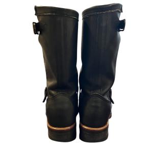 CHIPPEWA エンジニアブーツ 27899 レザー ロゴ刺繍 アメリカ製 5E 約23cm 黒 ブラック