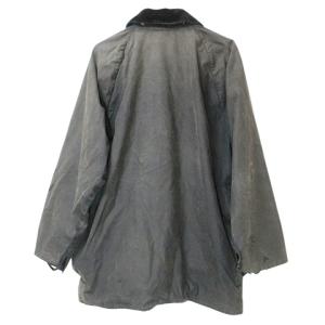 Barbour ビューフォート コート オイルドジャケット ワックスコットン ジャンク品 アウトドアウェア ジップアップ ロゴ刺? C42