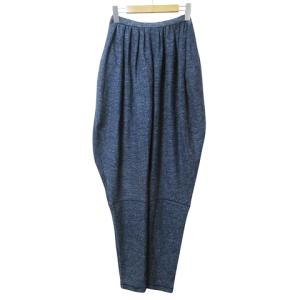 ISSEY MIYAKE 70s ヴィンテージ サルエルパンツ ウール リネン混 オールドスタイル 紺 ネイビー GY09 X