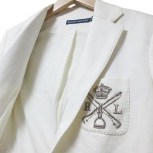 RALPH LAUREN テーラード ジャケット エンブレム シングル 2B 総裏地 0/150