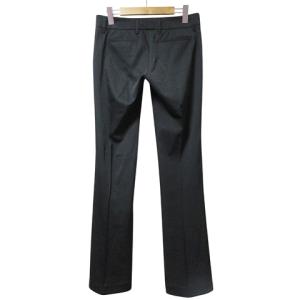 GUCCI スラックス パンツ ブーツカット チャーム 国内正規 ウール 38 S相当 黒 ブラック GY09 X