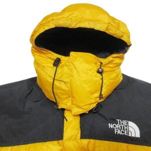 THE NORTH FACE ダウンジャケット GORE DRYLOFT ゴールドウイン アウトドアウェア ジップアップ フード ロゴ刺? バイカラー 黄