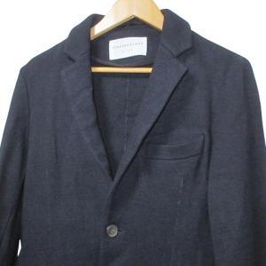 TOMORROWLAND ウール テーラードジャケット シングル 2B 紺 ネイビー 46 M相当 GY09 X