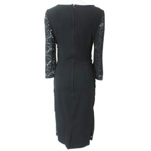 DOLCE&GABBANA ワンピース レース シルク混 38 ブラック