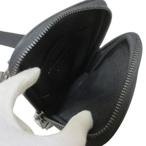 COACH 美品 CS044 エイデン クロスボディ ショルダーバッグ レザー ロゴ 斜め掛け 鞄 チャーム 黒 ブラック GY11 X