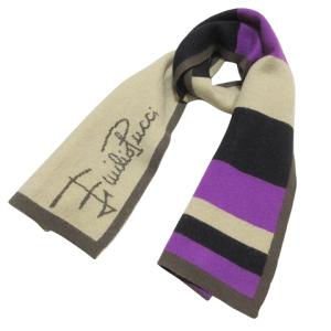 マフラー ロゴ ウール混 マルチカラー GY14 X