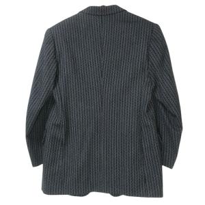 dunhill ストライプ セットアップ スーツ フォーマル オーダーメイド シングル 背抜き パンツ スラックス 黒 ブラック X