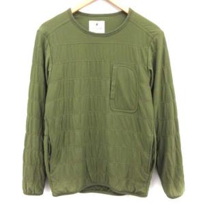 19SS カットソー フレキシブル インサレーション プルオーバー 長袖 S カーキ