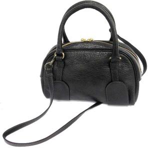 ハンドバッグ ショルダー レザー 2WAY 黒