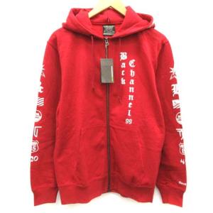 パーカー ジップアップ M レッド