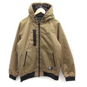 中綿ジャケット フード ナイロン L ベージュ