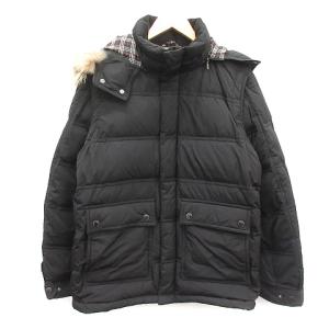2WAYダウンジャケット ラクーンファー ブラック