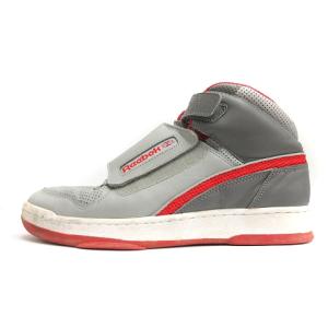 ALIEN STOMPER エイリアンスタンパー スニーカー シューズ ハイカット 28cm グレー 赤 レッド 4-J19275