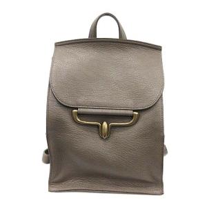 バッグ リュック デイパック レザー グレージュ
