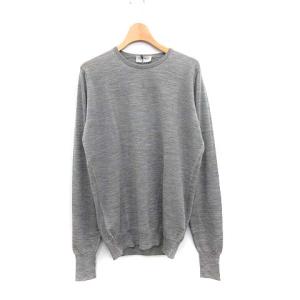 ニット セーター カットソー ウール S グレー