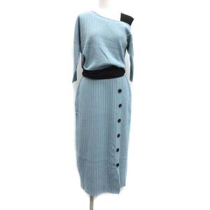 20SS セットアップ ワンピース ロング ミモレ ノースリーブ カットソー