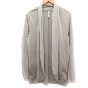 ハイゲージスムースシルケット ストールカーディガン 2 グレー